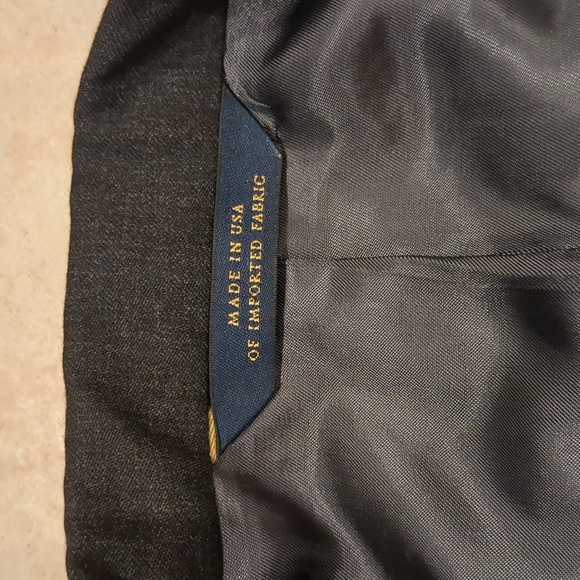 Brooks Brothers Mens 100% Wool Dark Gray Blazer Size 42R - Picture 2 of 5